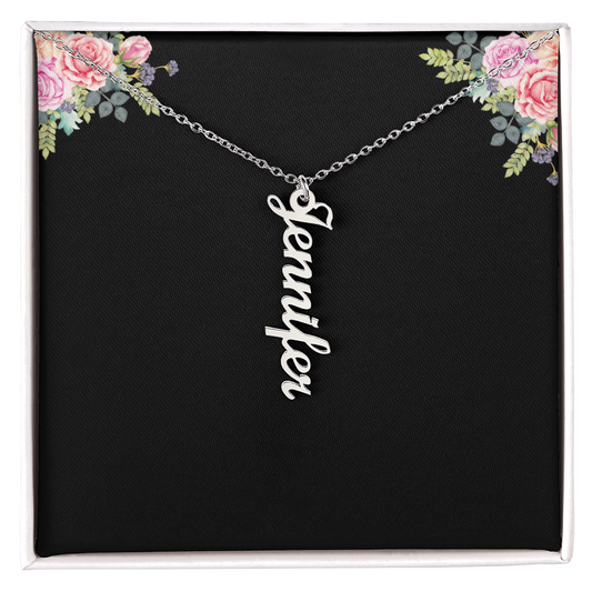 Personalized Vertical Multiple Name Necklace
