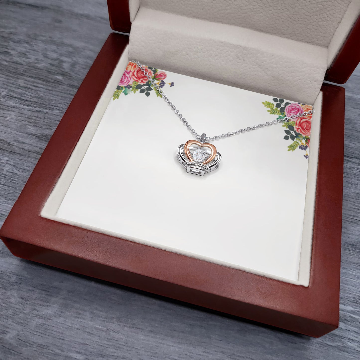 Royal Crown Pendant Necklace