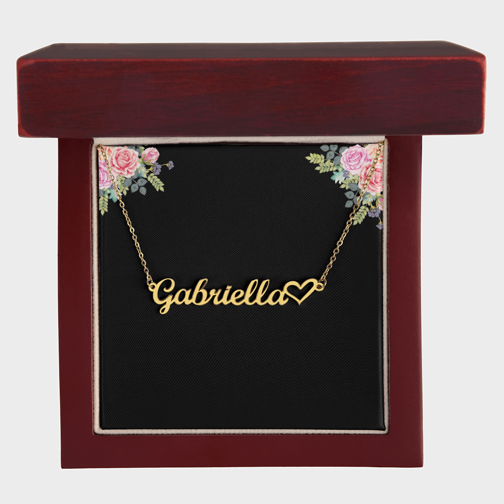 Heart Name Necklace