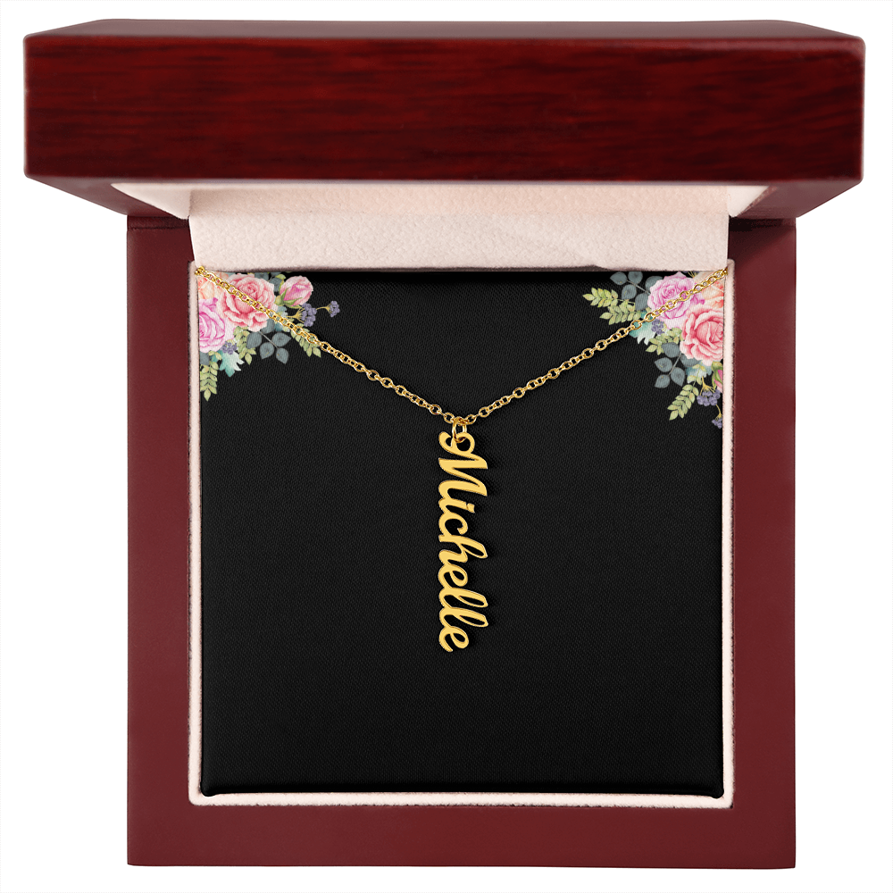 Personalized Vertical Multiple Name Necklace