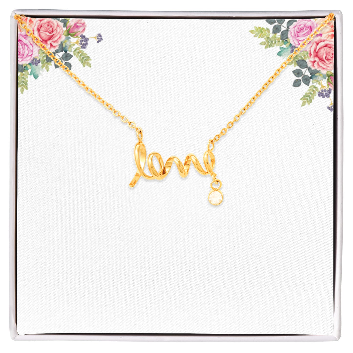 Scripted Love Necklace