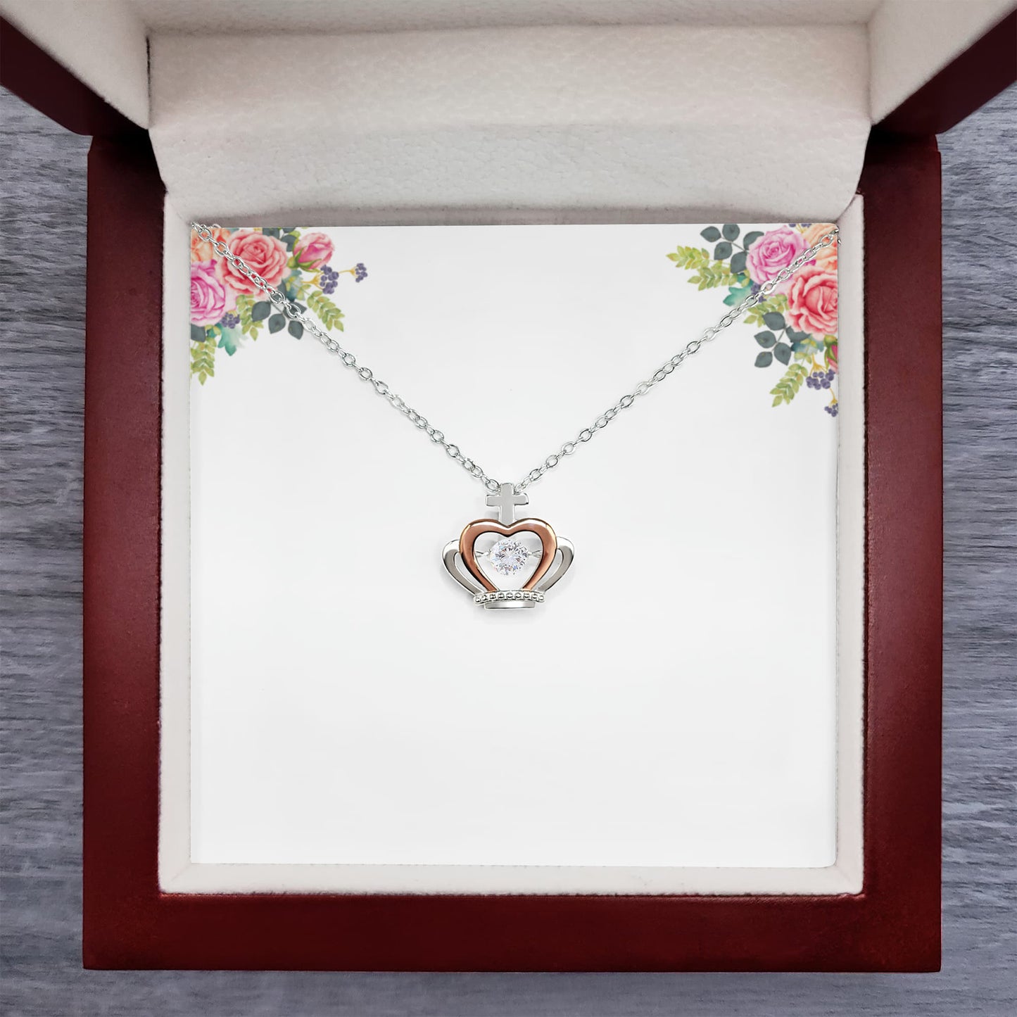 Royal Crown Pendant Necklace
