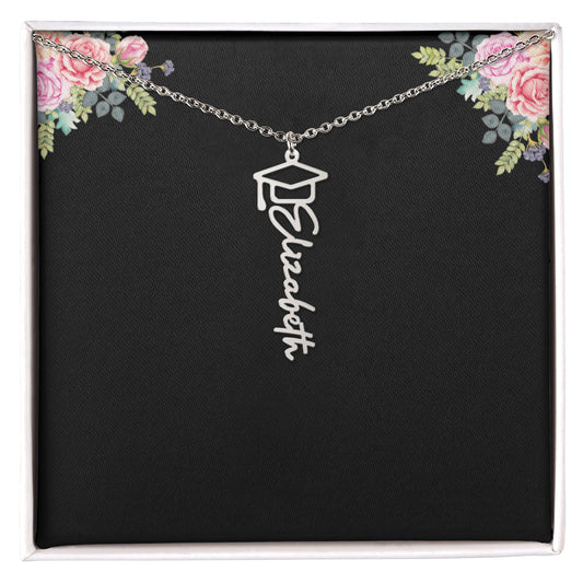 Graduation Name Necklace