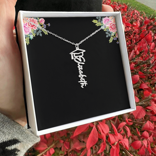 Graduation Name Necklace
